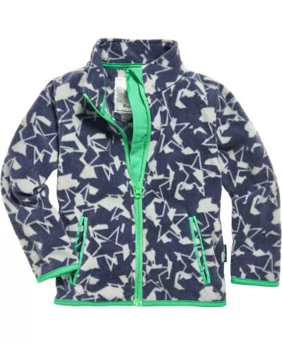 Playshoes Fleece Jacket Stars Camouflage - dunkelgrau