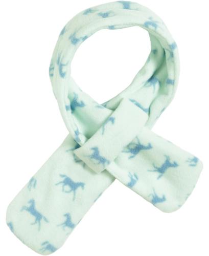 Playshoes Fleece-Steckschal Pferde - türkis