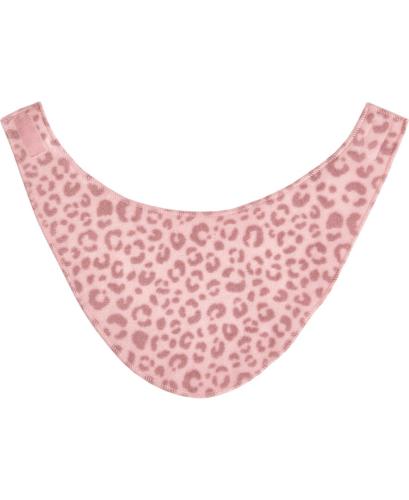 Playshoes Fleece-Dreieckstuch Leo-Print - rosa