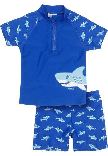 Einzelstück Playshoes UV-Schutz Bade-Set Hai - blau