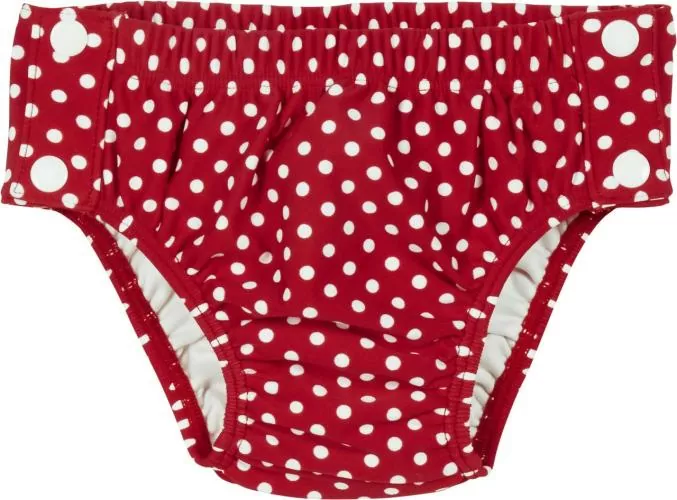 Playshoes UV Protection Diaper with Fastener Dots - red