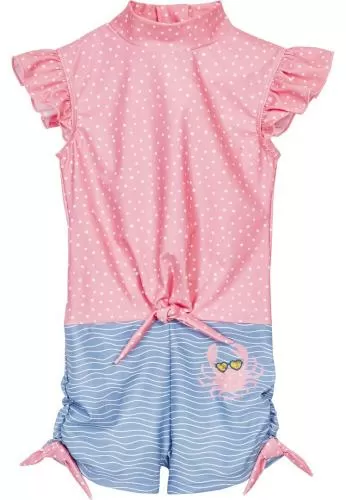 Playshoes UV-Schutz Einteiler Krebs - blau/pink