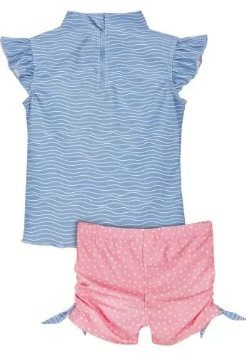Playshoes UV-Schutz Bade-Set Krebs - blau/pink