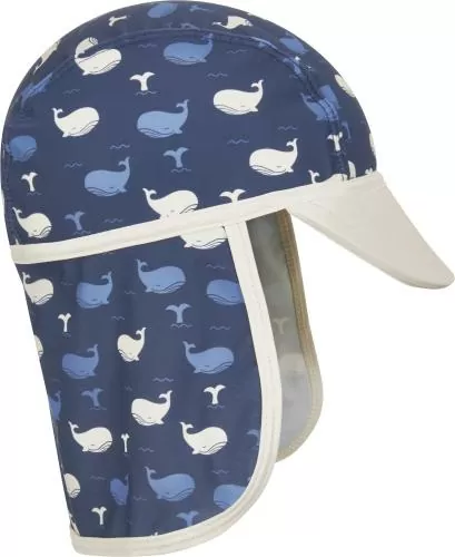 Playshoes UV Protection Cap Whale - navy