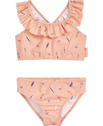 Playshoes UV-Schutz Bikini Surfbrett Palme - altrosa