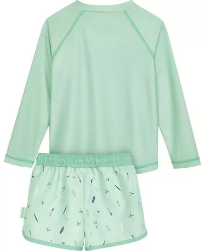 Playshoes UV Protection Swim Set 1/1 Arm Surfboard - light green