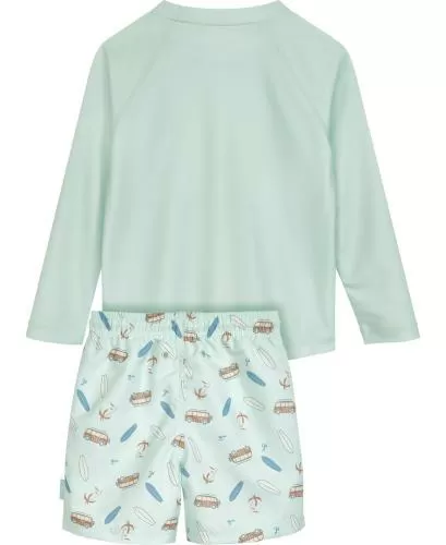 Playshoes UV Protection Swim Set Shorts 1/1 arm Surf - light green