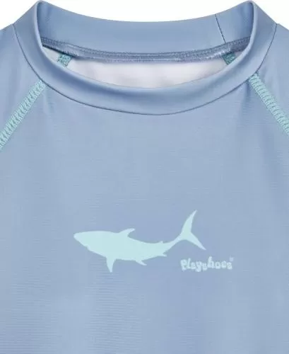 Playshoes UV Protection Swim Set Shorts 1/1 Arm Shark - blue