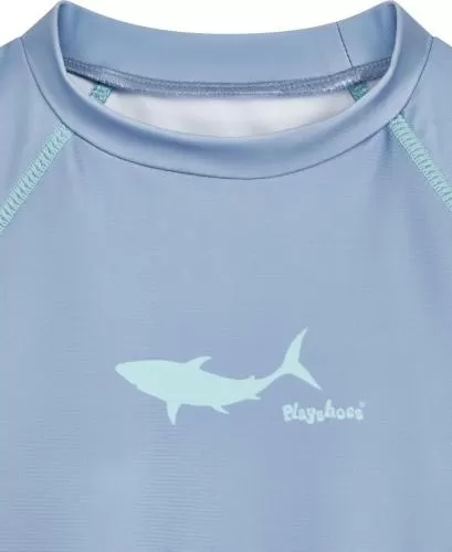 Playshoes UV Protection Shirt 1/1 Arm Shark - blue