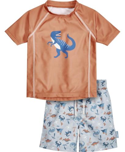 Playshoes UV-Schutz Bade-Set Dino - ocker