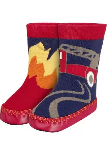 Playshoes Slipper Socks Fire Brigarde - navy
