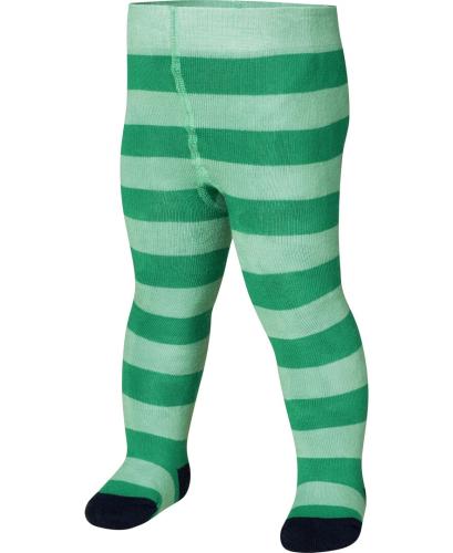 Playshoes Thermo-Strumpfhose Block-Ringel - grün