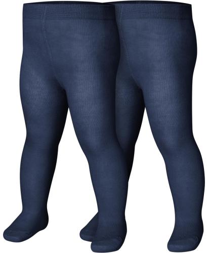 Playshoes Strumpfhose uni Doppelpack - marine