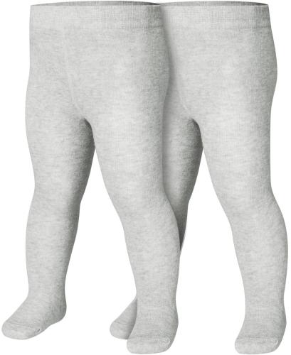 Playshoes Strumpfhose uni Doppelpack - grau/melange
