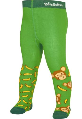 Playshoes Strumpfhose Affe 2er Set - grün/grau