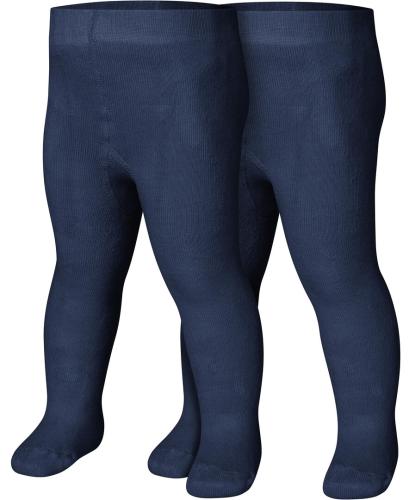 Playshoes Thermo-Strumpfhose uni Doppelpack - marine