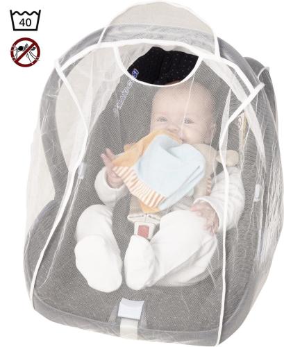 Playshoes Mückennetz für Baby-Trage - weiß