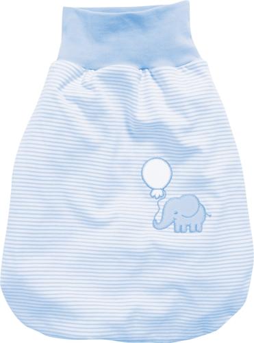 Playshoes Strampelsack Interlock Elefant - bleu