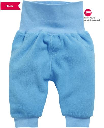 Playshoes Pumphose Fleece uni mit Strickbund - aquablau