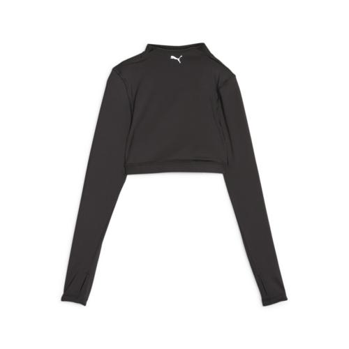 Puma Modest Activewear Longsleeve Sports Bra - puma black (Grösse: L)