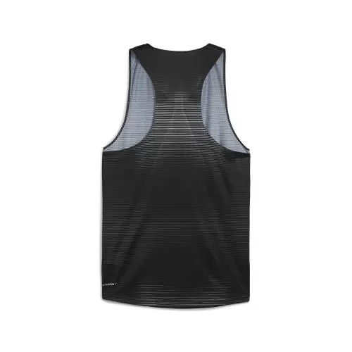Puma M CROSS THE LINE ULTRASPUN SINGLET - puma black