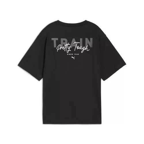 Puma W PRETTY TOUGH GRAPHIC TEE - puma black