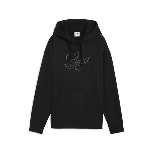 Puma ESS SCRIPT Comfort Hoodie FL - puma black