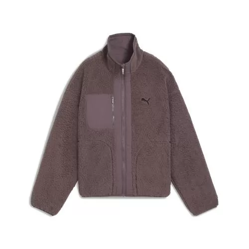 Puma Reversible Hybrid Sherpa Jacket - raisin