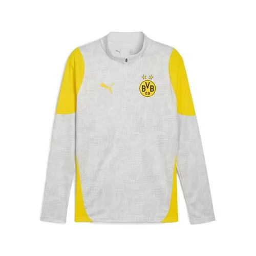 Puma BVB Training 1/4 Zip Top - silver mist