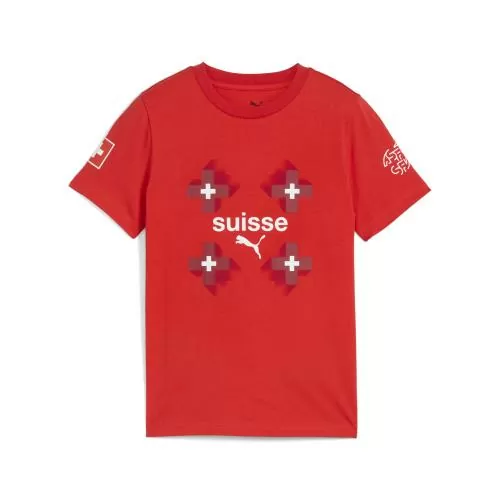 Puma SFV FtblCulture Tee Jr - puma red Puma SFV FtblCulture Tee Jr - puma red