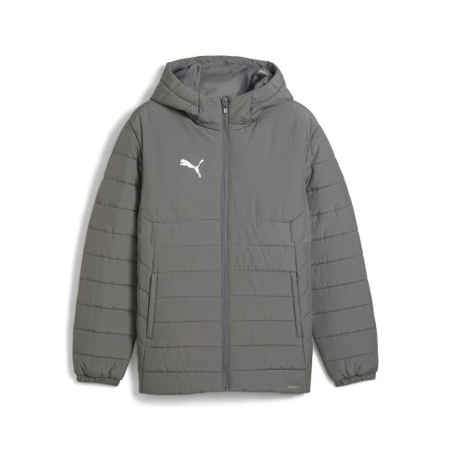 Puma teamADDITIONS Hooded Padded Jacket - flat medium gray (Grösse: S)