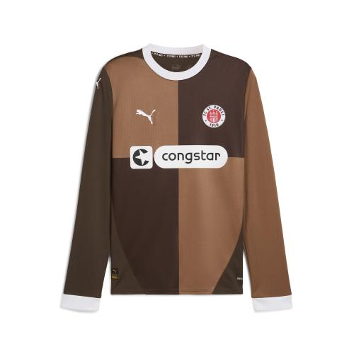 Puma FCSP Home Jersey LS - espresso brown (Grösse: XXL)