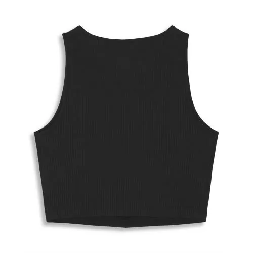 Puma W PUMA x HYROX RIB CROP TANK - puma black