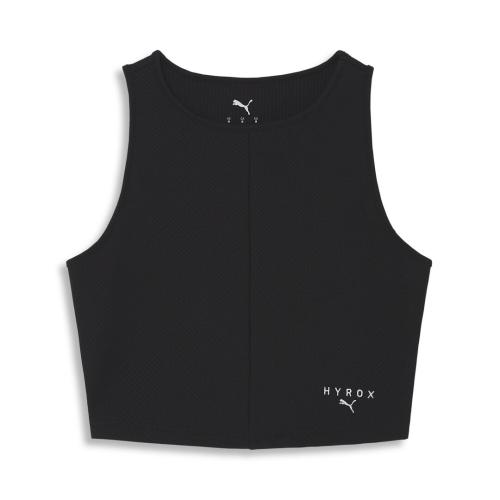 Puma W PUMA x HYROX RIB CROP TANK - puma black