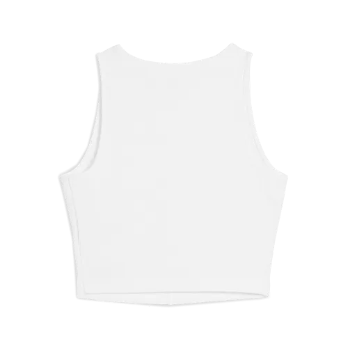 Puma W PUMA x HYROX RIB CROP TANK - puma white