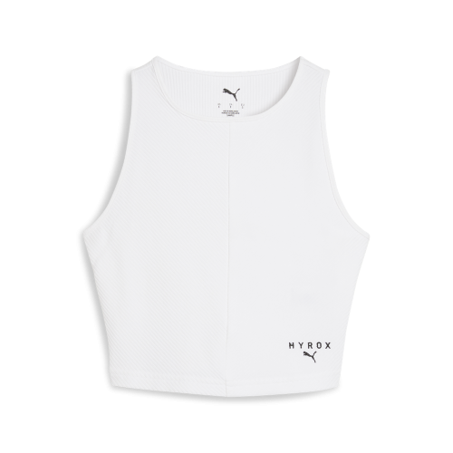Puma W PUMA x HYROX RIB CROP TANK - puma white