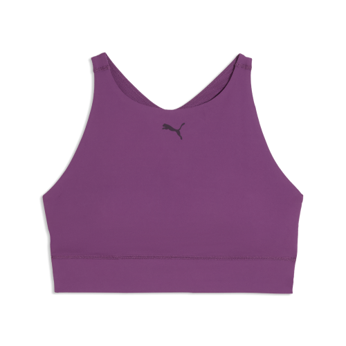 Puma SHAPELUXE HIGH NECK BRA - MID - plum wine
