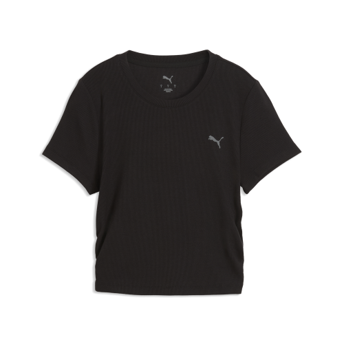 Puma W Cloudspun Rib Tee - puma black
