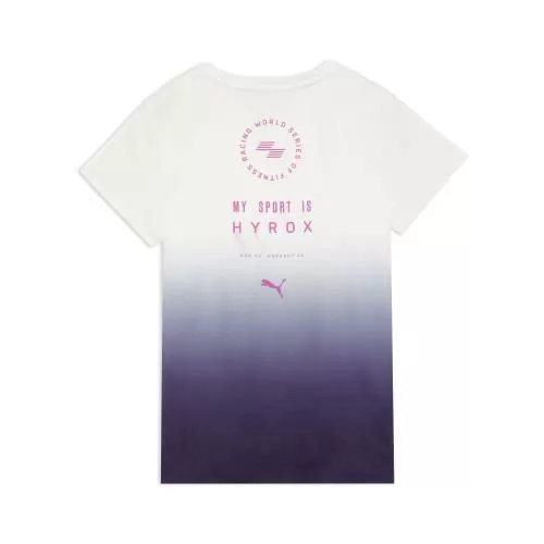 Puma W PUMA X HYROX POLY GRAPHIC TEE - puma white