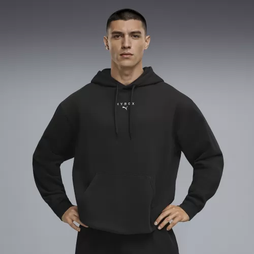 Puma M PUMA X HYROX HEAVYWEIGHT HOODIE - puma black