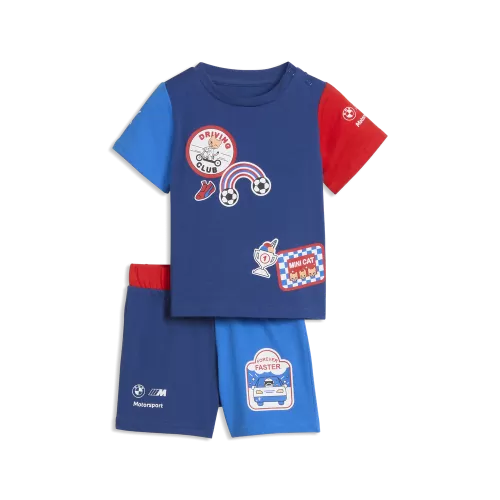 Puma BMW MMS Toddler Shortsleeve Set - pro blue