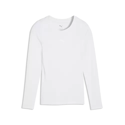Puma teamLIGA26 Baselayer Tee LS Jr - puma white