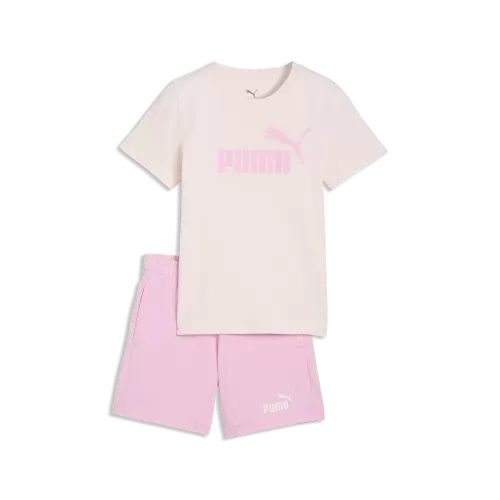 Puma ESS No1 Logo Tee and Shorts Set PS - jasmine flower