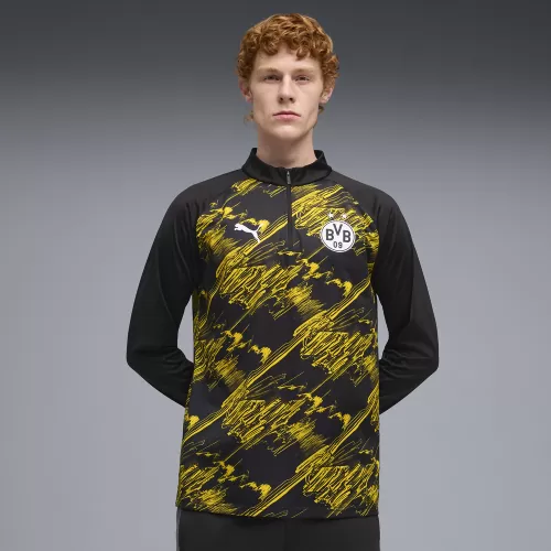 Puma BVB Warm Up 14 Zip Top - puma black