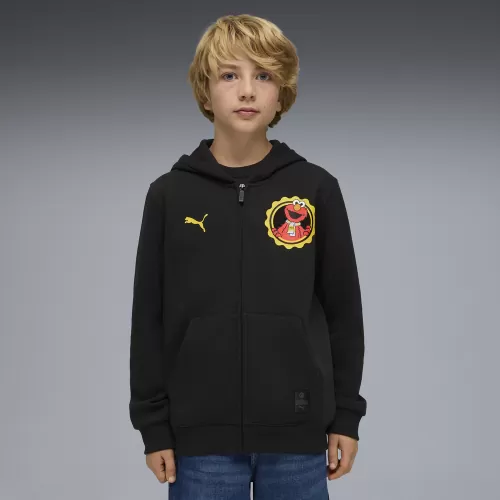 Puma BVB x Sesame Street FZ Hooded Jacket Jr FL - puma black