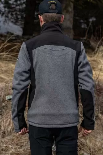 rukka Terence Herren Fleece Jacke - grey mélange