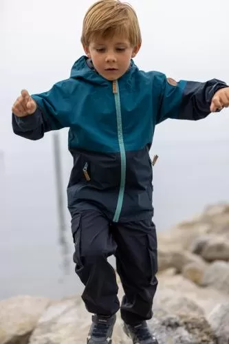 rukka Puck Kinder Regenjacke - nuthatch