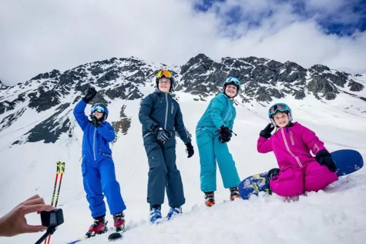 rukka Caspar Kinder Winter Overall - faded denim