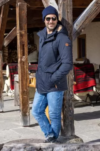 rukka Jordan Herren Winterparka - dark navy mélange
