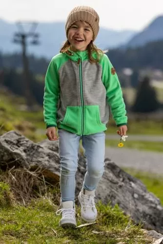 rukka Erik Kinder Fleece Zip-Hoodie - radiant orchid